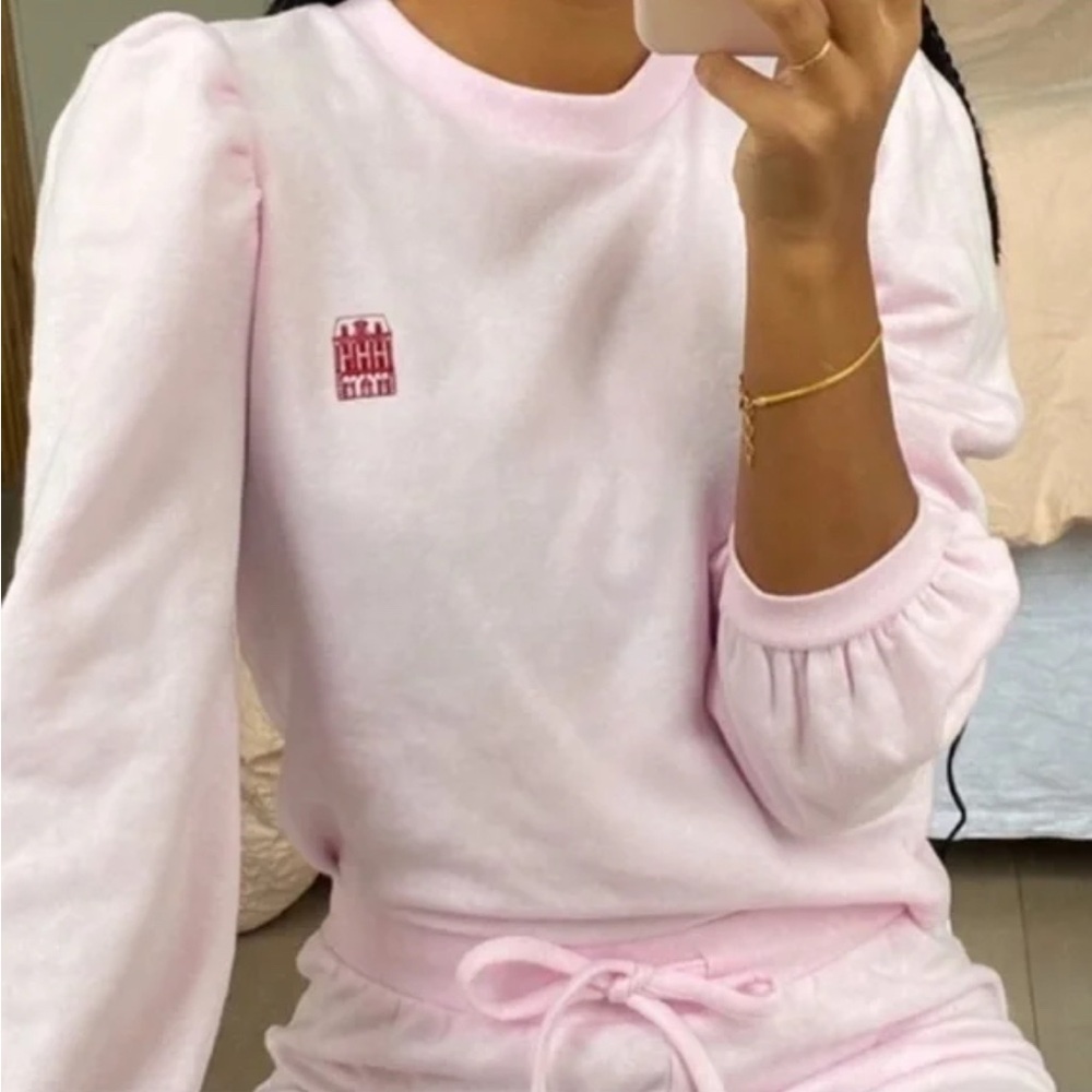 EUC Hill House Light Pink Teddy Top